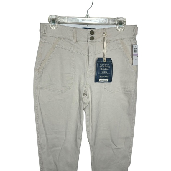 NWT Democracy Women's Pants 6 "Ab" Solution High Rise Utility Khaki - Picture 3 of 8